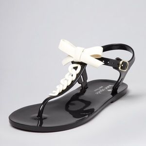 Kate Spade Farren Black & White Jelly Sandal
